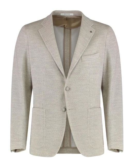 Tagliatore Gray Two-Button Single-Breasted Jacket for men