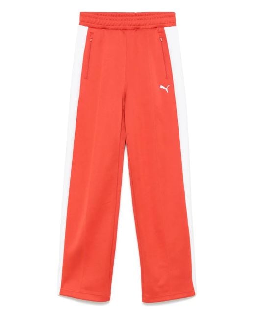 PUMA Cotton-blend Track Pants Red