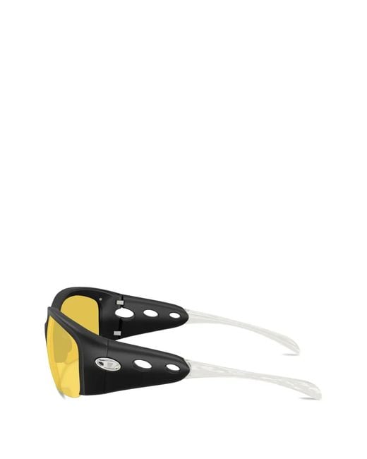 DIESEL Metallic Rectangle-Frame Sunglasses
