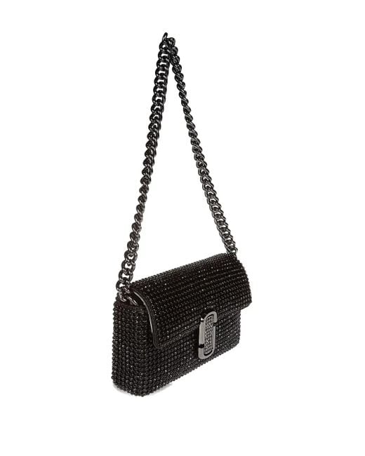 Marc Jacobs Black Chain Embellished Shoulder Bag