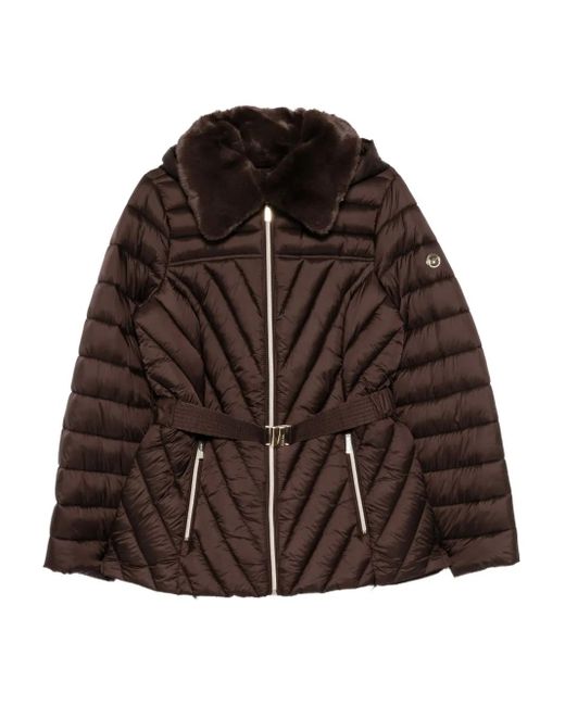 MICHAEL Michael Kors Brown Logo-Plaque Jacket