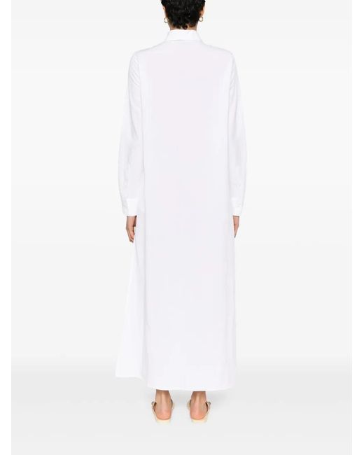 Blanca Vita White Belted Maxi Dress