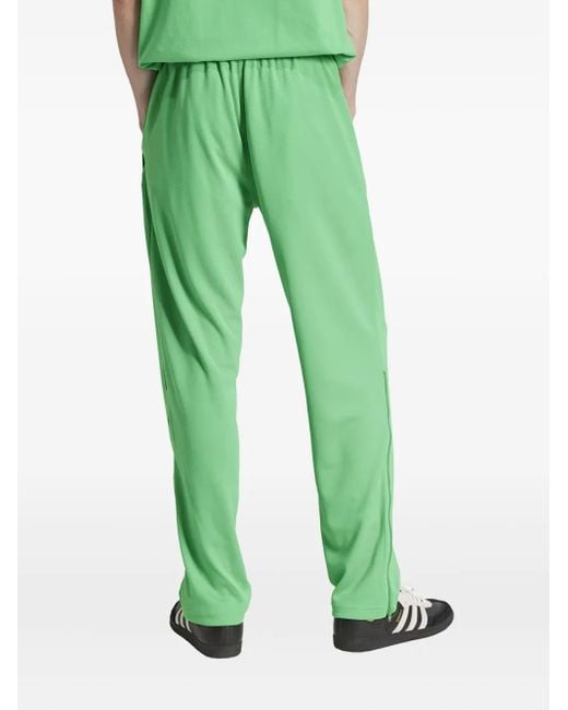 Adidas Green Zipped-Hem Track Pants for men