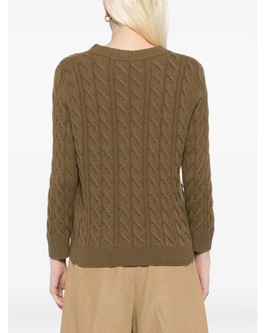 N.Peal Cashmere Brown Emilia Jumper