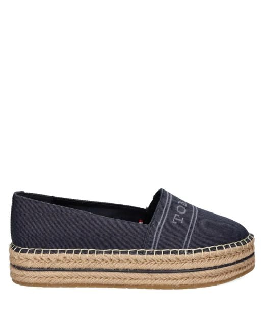 Tommy Hilfiger Platform Slip-ons Espadrilles Blue