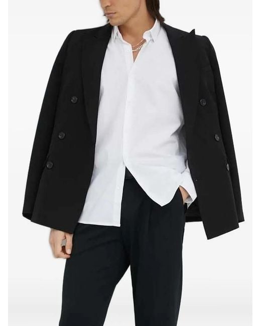 Bruuns Bazaar Black Long-Sleeve Button-Fastening Shirt for men