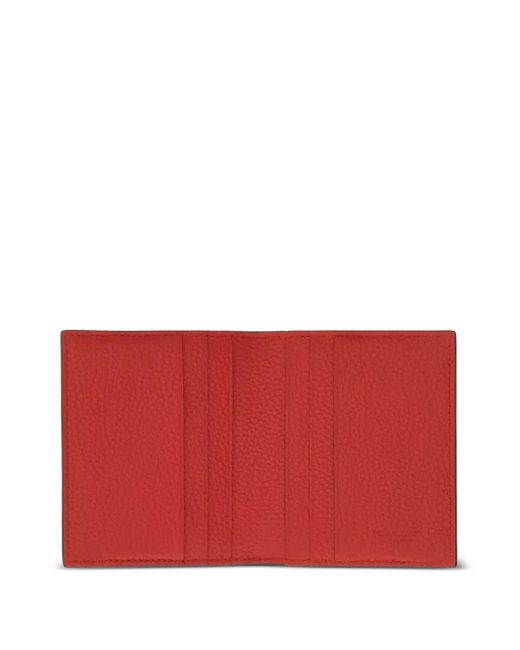 Ferragamo White Bi-Fold Leather Cardholder for men