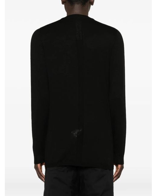 Rick Owens Black Level Lupetto Crew-Neck Sweater for men