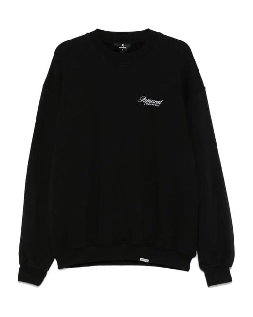 Represent Katoenen Sweater in het Black voor heren