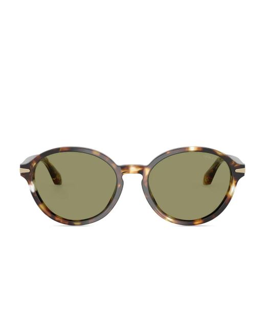 Gafas de sol con montura redonda Giorgio Armani de color Green