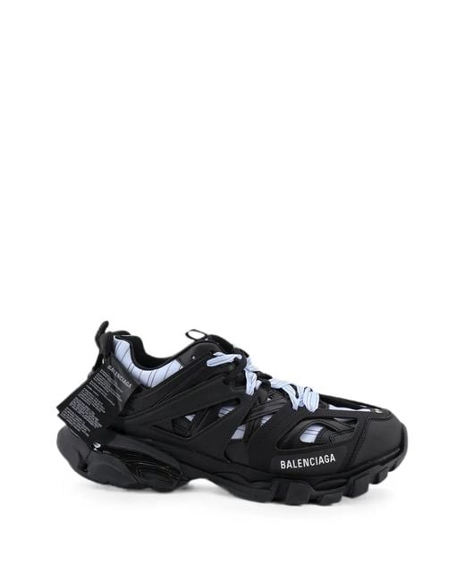 Balenciaga Black Track Shirt Lace-Up Sneakers for men
