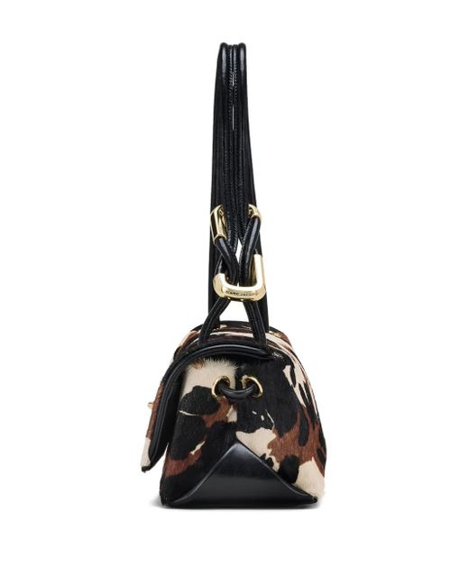 Marc Jacobs Black Mini Dual Hair-Calf Shoulder Bag