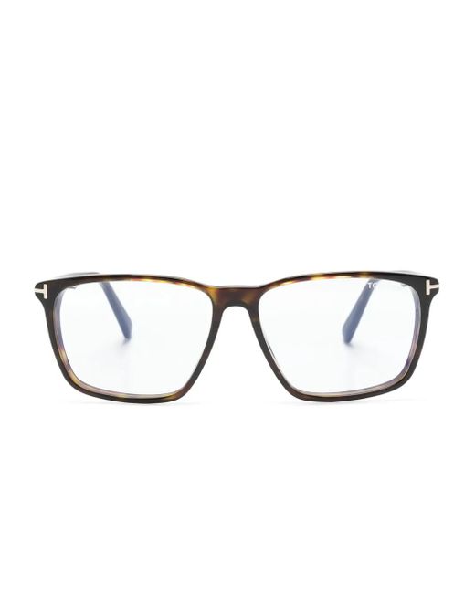 Tom Ford Brown Square-Frame Glasses
