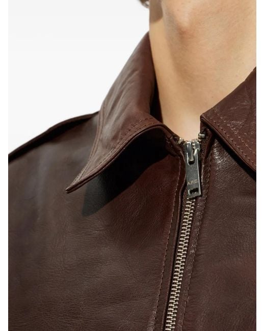 A.P.C. Gael Jack in het Brown voor heren