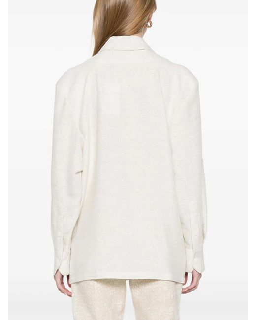 IRO Billan Shirtjack in het White