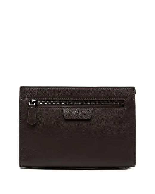 Gianni Chiarini Black Florence Logo-Plaque Wallet for men