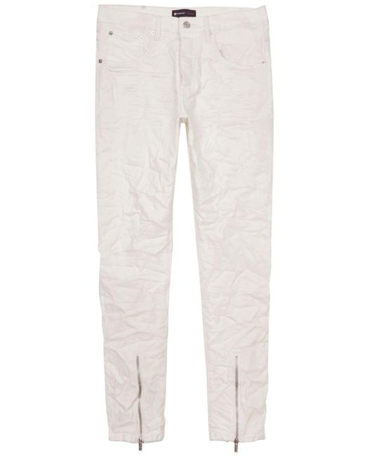Purple Brand Halbhohe P002 Slim-Fit-Jeans in White für Herren