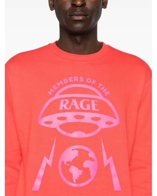 Members of The Rage Pink Spaceship Cotton T-Shirt for men