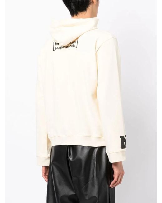 Natasha Zinko Natural Bunny-Print Hoodie