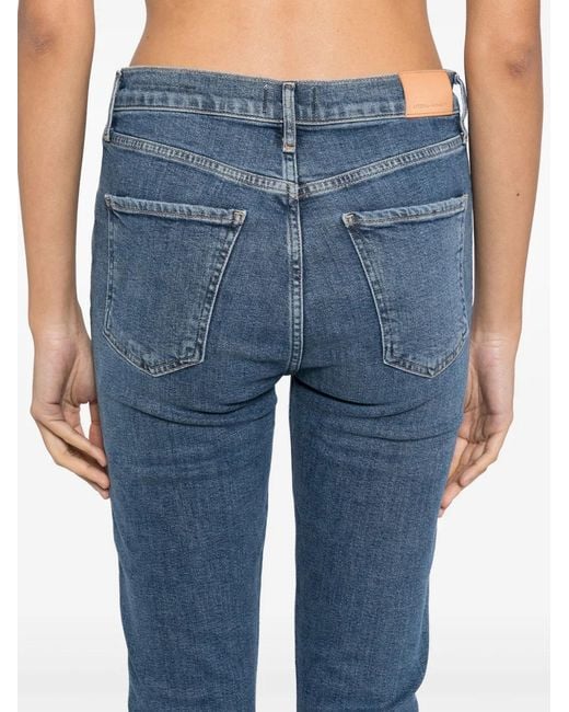 Citizens of Humanity Blue Mid-Rise Skinny Jeans