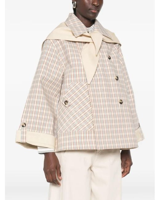Damson Madder Natural Jerry Reversible Checked Jacket