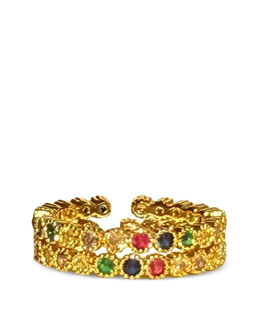 Anelli Zein (2 Pezzi) di Hzmer Jewelry in Metallic