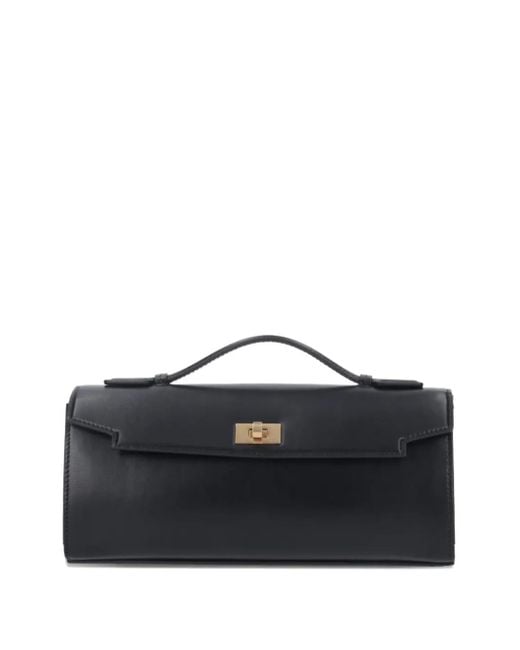 Anya Hindmarch Blue Mortimer Top-Handle Clasp Clutch