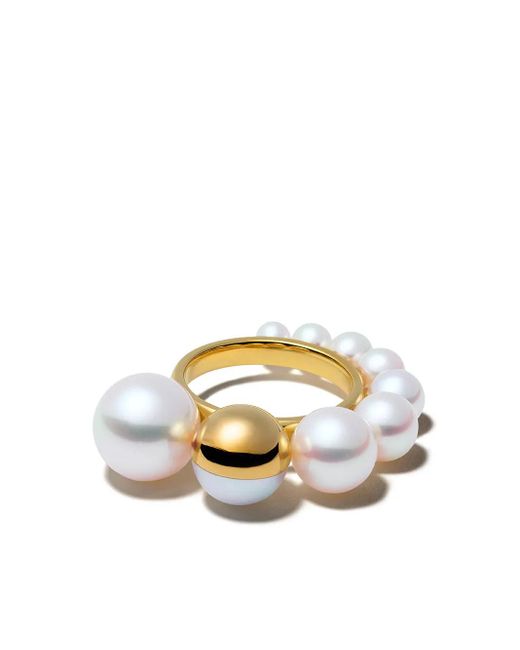 Anello M/G Shell di Tasaki in White