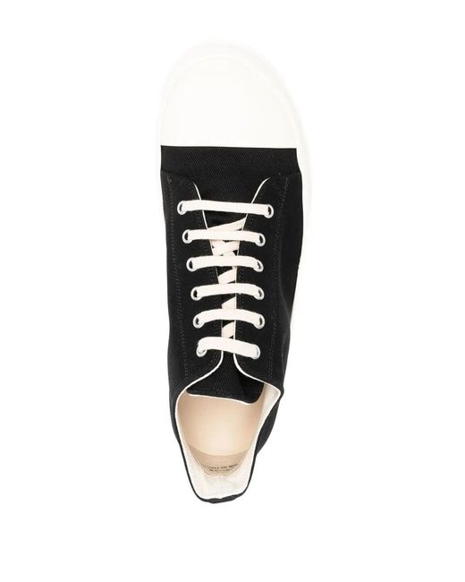 Rick Owens Black Low-top Sneakers for men