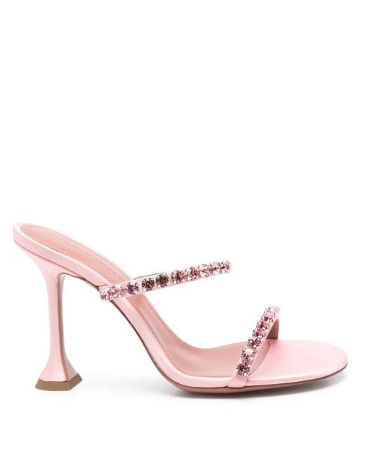 AMINA MUADDI Pink 95Mm Gigi Sandals