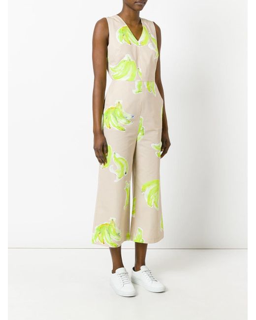 banana print jumpsuit