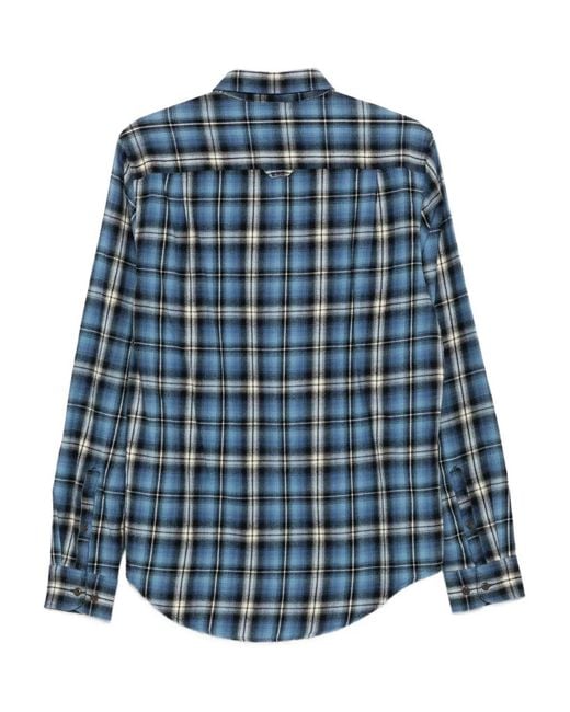 Superdry Blue Checked Shirt for men