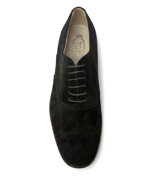 Tod's Black Leather Brogues for men