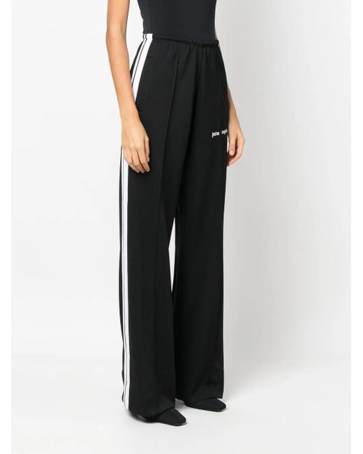 Palm Angels Black Logo-print Track Pants