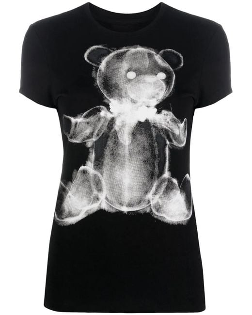 Philipp Plein Black Graphic-Print Short-Sleeve T-Shirt