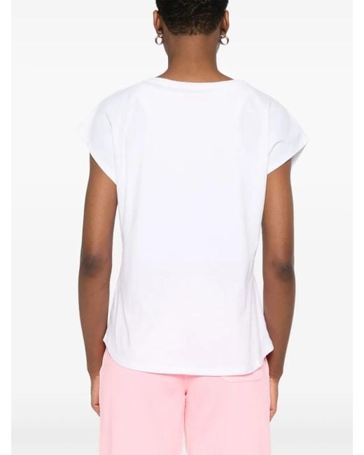 Juvia White Cotton T-Shirt
