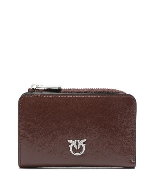 Pinko Brown Love Birds Plaque Wallet