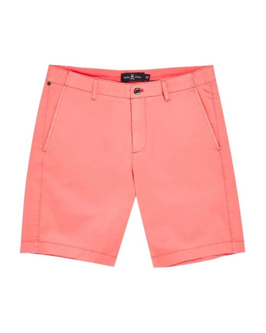 Pantalones cortos Diego Psycho Bunny de hombre de color Pink