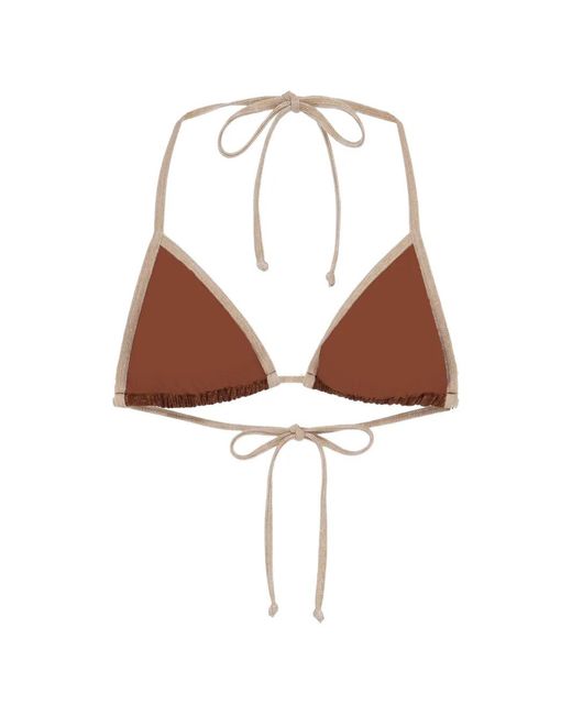 Mc2 Saint Barth White Leah Triangle Bikini Top