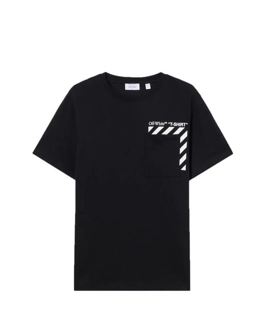 Off-White c/o Virgil Abloh Black Graphic-Print T-Shirt for men