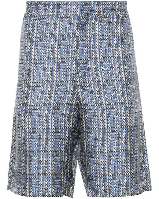 Pantalones Cortos Hombre Fendi de hombre de color Blue