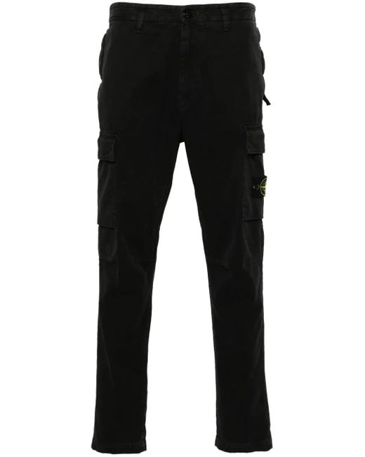 Stone Island Cargohose Mit Kompass-Patch in Black für Herren