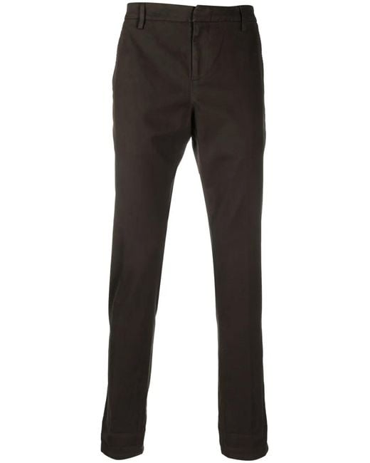 Dondup Black Slim-Fit Chinos for men