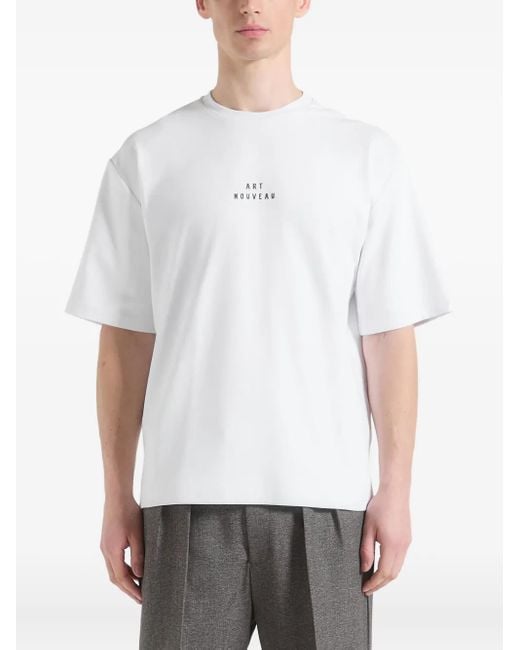 メンズ Manière De Voir Art Nouveau Tシャツ White