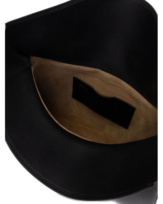 Loewe Black Leather Shoulder Bag