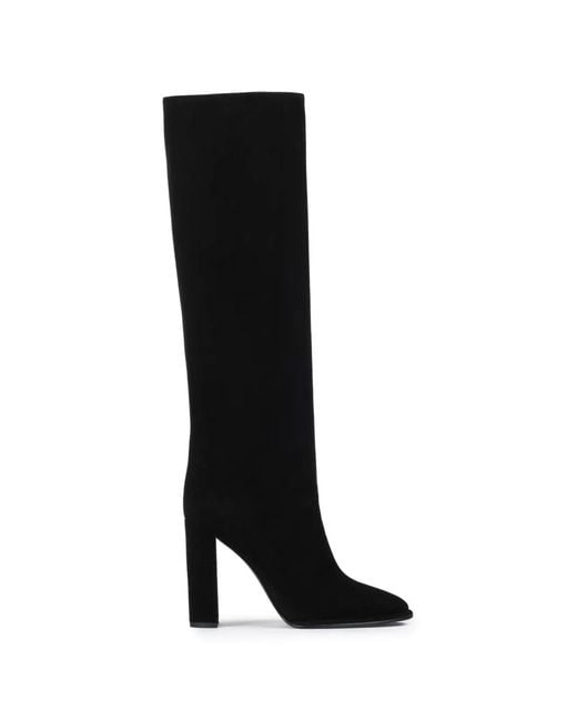 Le Silla Black Elsa Suede Knee-High Boots