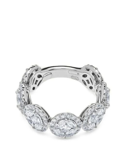 Jewels Aficionado Metallic Diamond Halo Ring