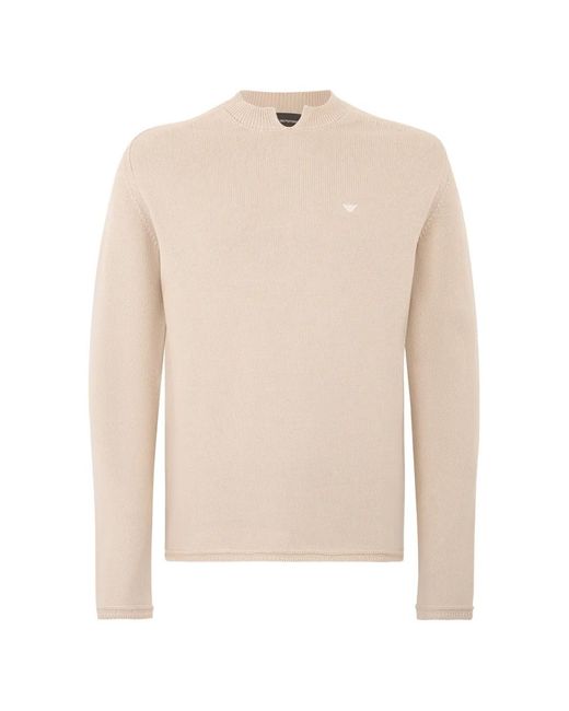 Emporio Armani White Long-Sleeve Sweater for men