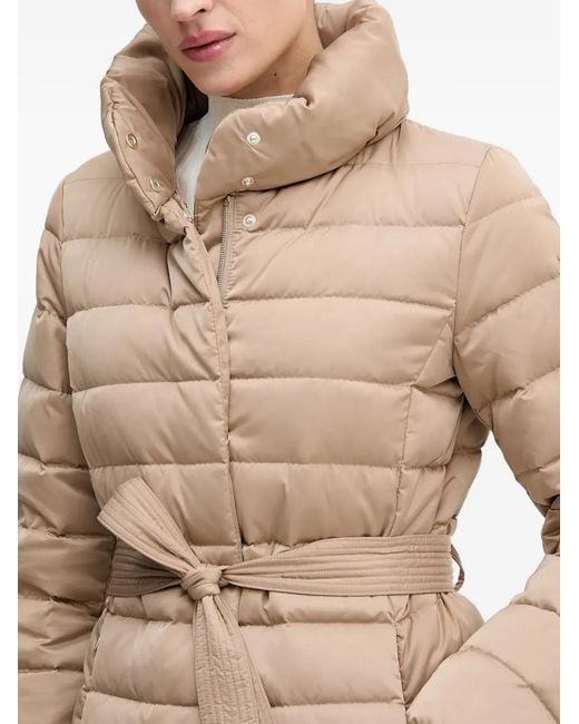 Geox Natural Bettanie Uilted Belted Coat