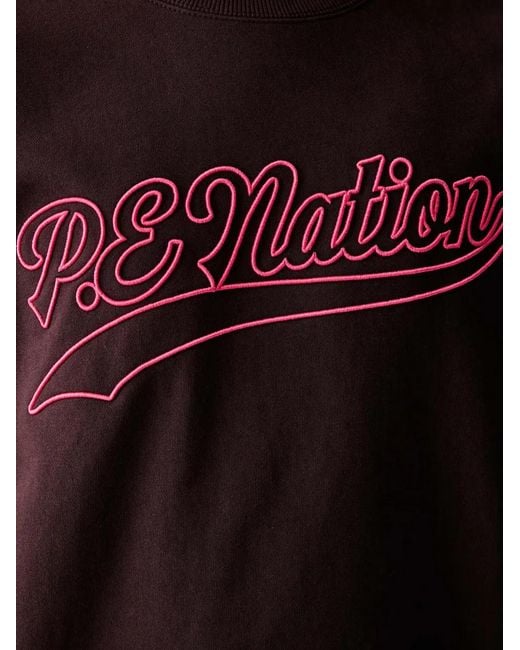 P.E Nation Formation 2 Logo-Embroidered Sweatshirt
